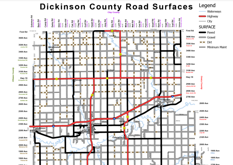 Service Image Road Maintain Responsibility Map