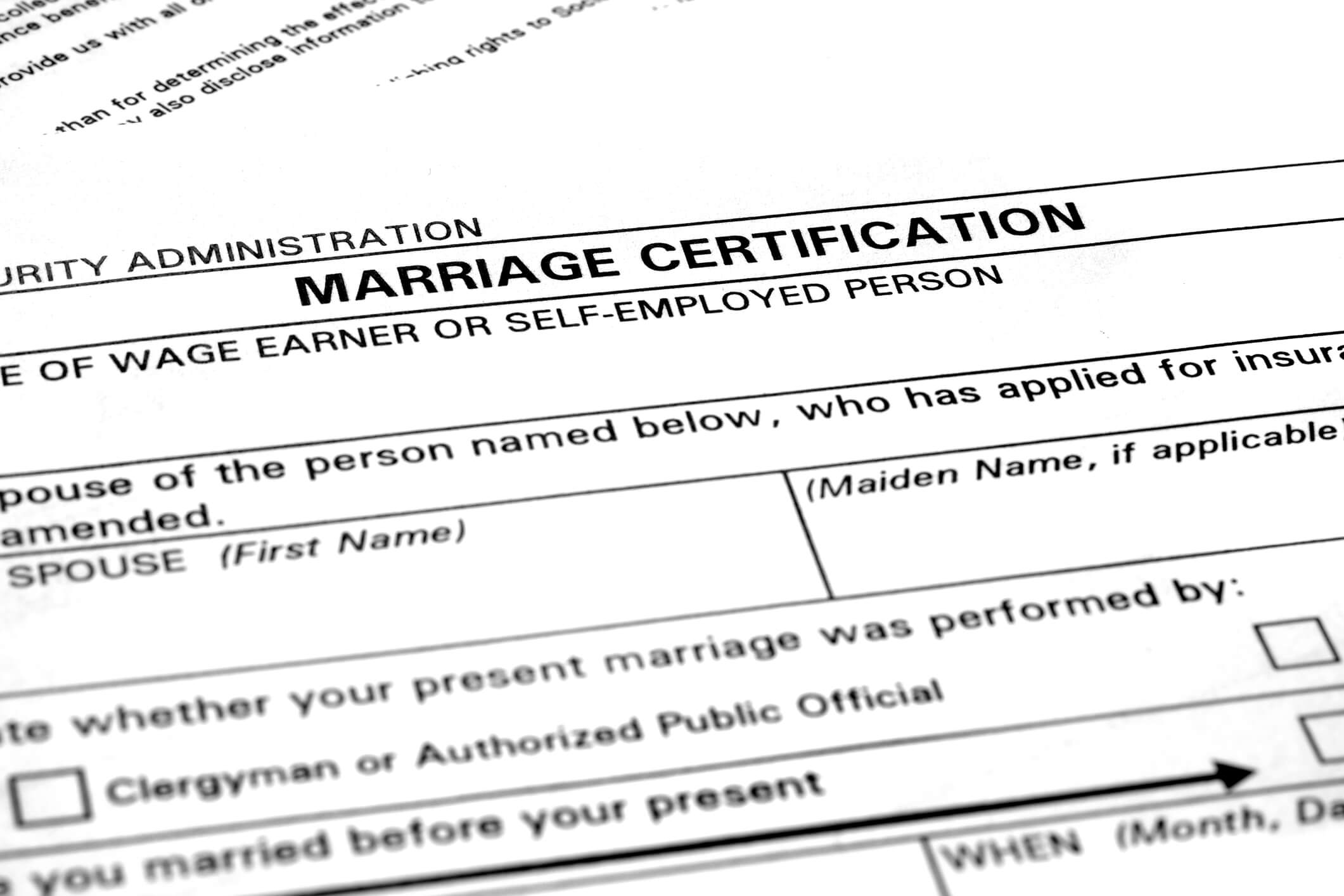 Service Image Marriage License Information